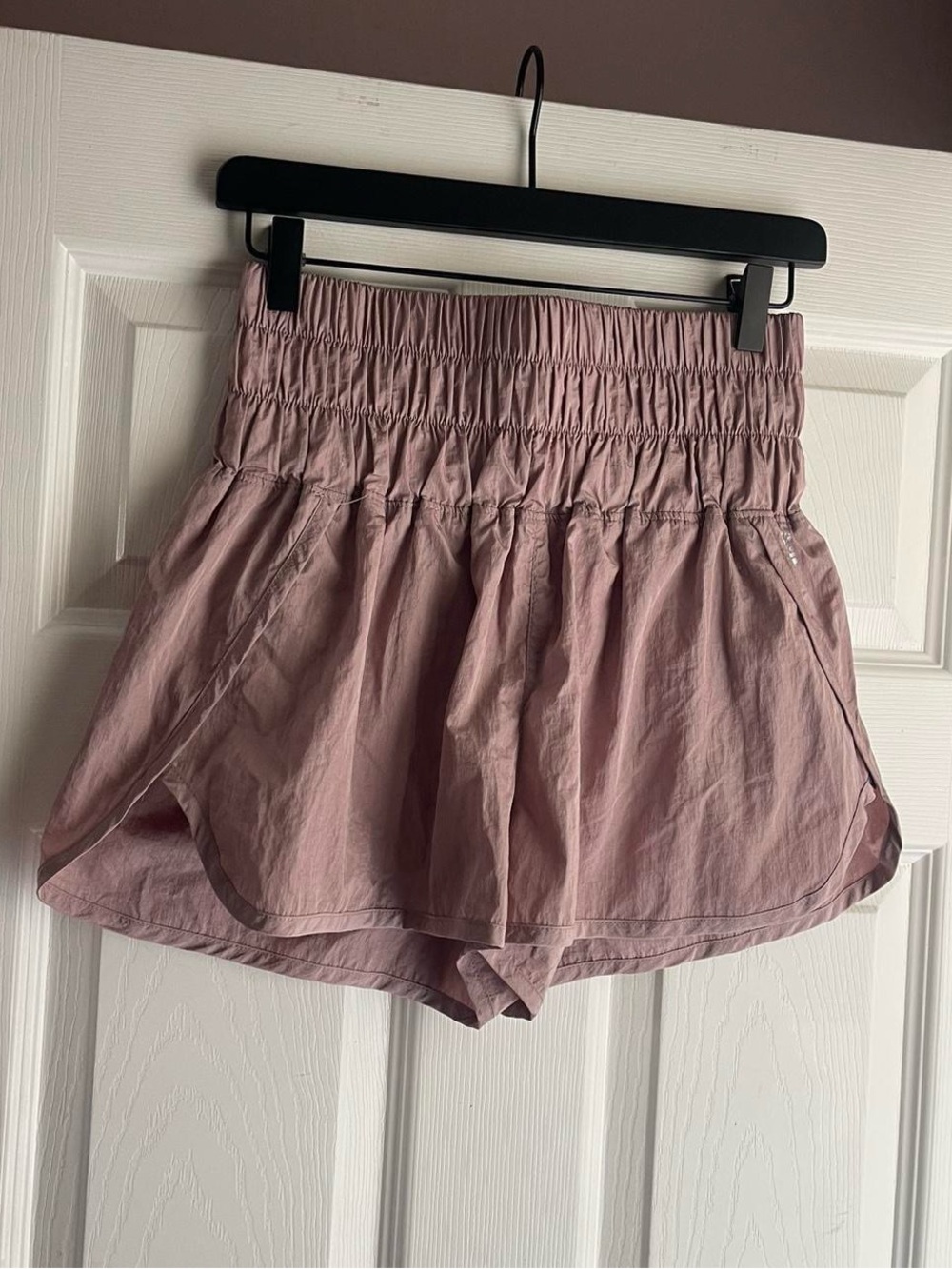 Free people movement pink workout shorts